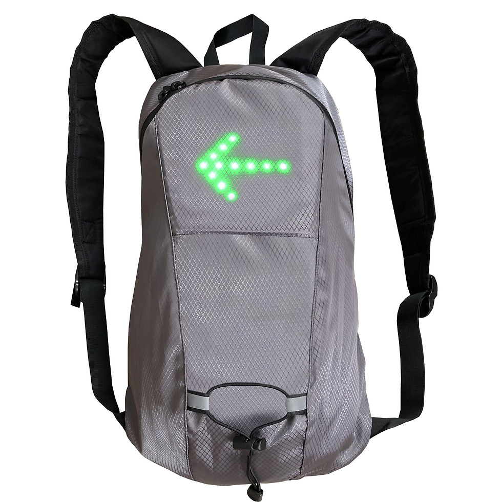 Thumbnail: Bicycle Bag Waterproof Sport Backpack 15L LED Turn Signal Light Remote