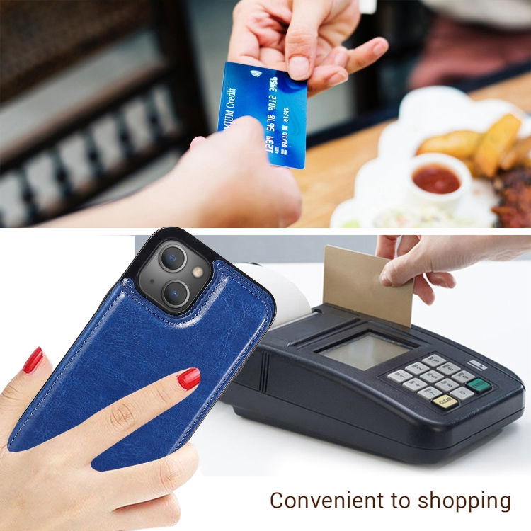 Thumbnail: Double Buckle Shockproof PU Protective Case with Card Slots & Holder