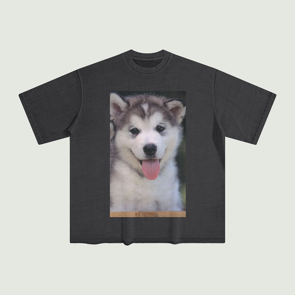 Thumbnail: 260G Unisex Washed Raw Edge T-shirt