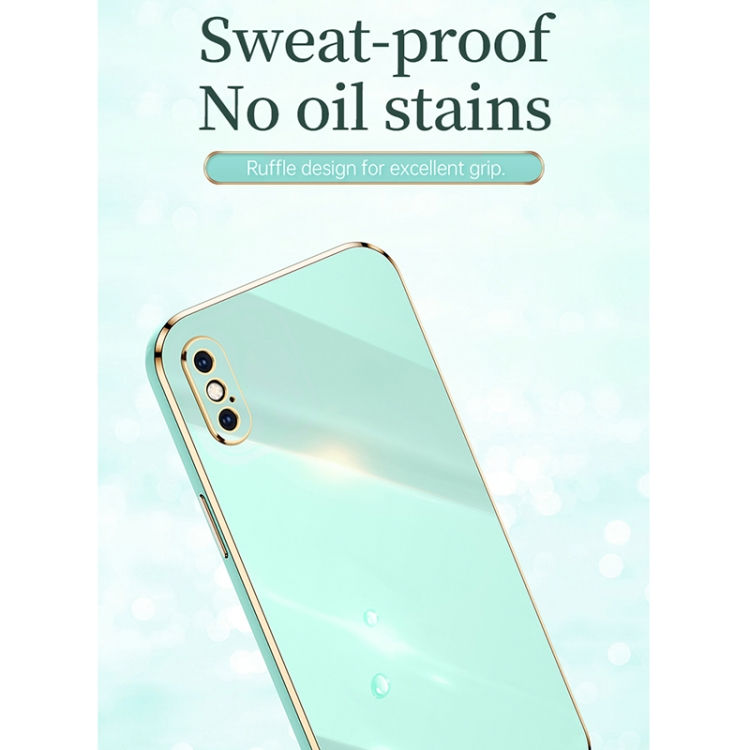 Thumbnail: XINLI Straight 6D Plating Gold Edge TPU Shockproof Case