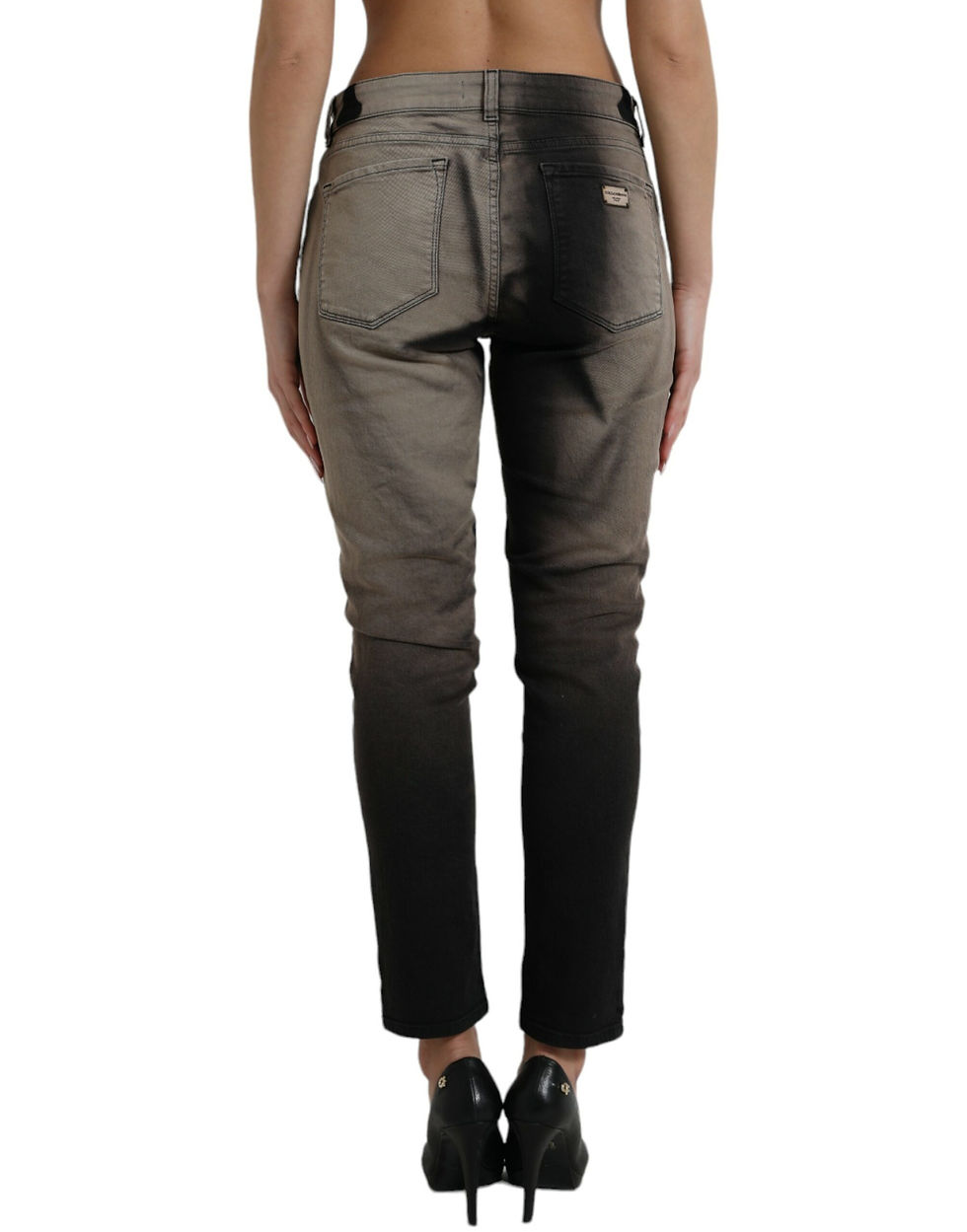 Thumbnail: Elegant Mid-Waist Stretch Jeans