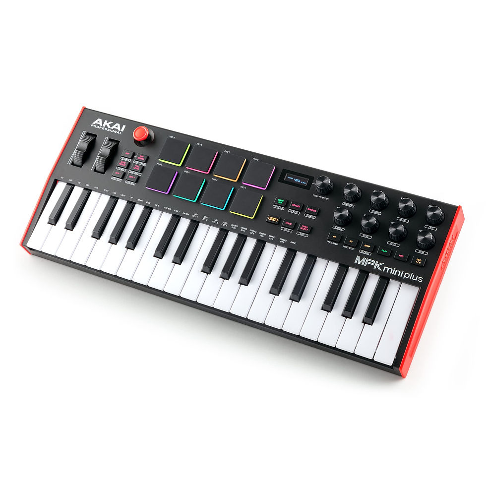 Thumbnail: Akai Professional MPK Mini Plus - USB MIDI Keyboard Controller with 37 Mini Keys