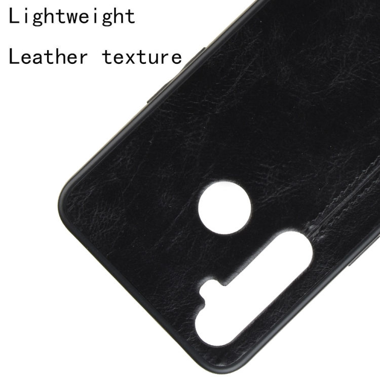 Thumbnail: For Oppo Realme 5 Shockproof Sewing Cow Pattern Skin PC + PU + TPU Case