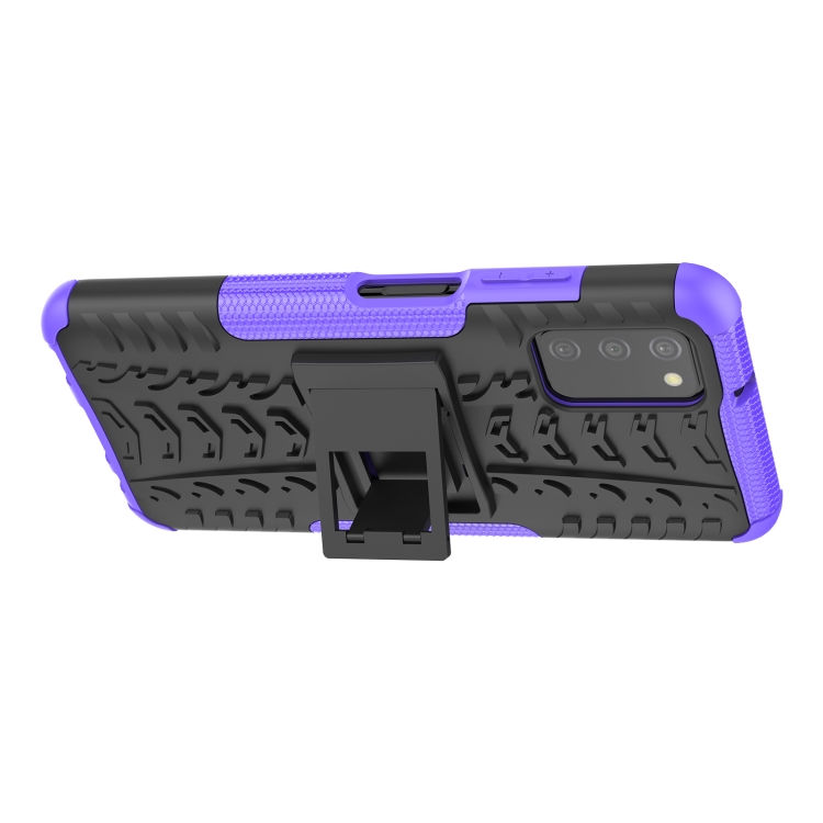 Thumbnail: Tire Texture Shockproof TPU+PC Protective Case with Holder