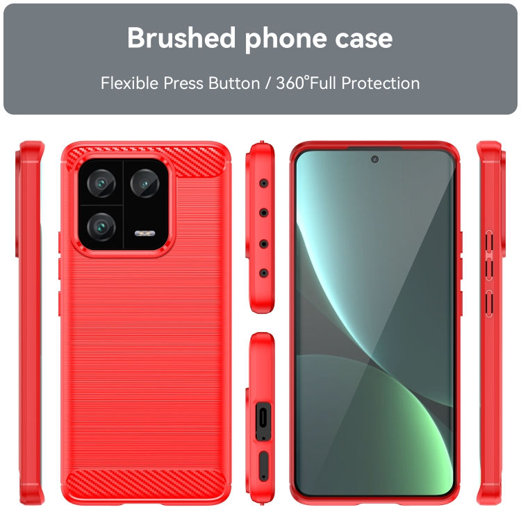 Thumbnail: Brushed Texture Carbon Fiber TPU Phone Case