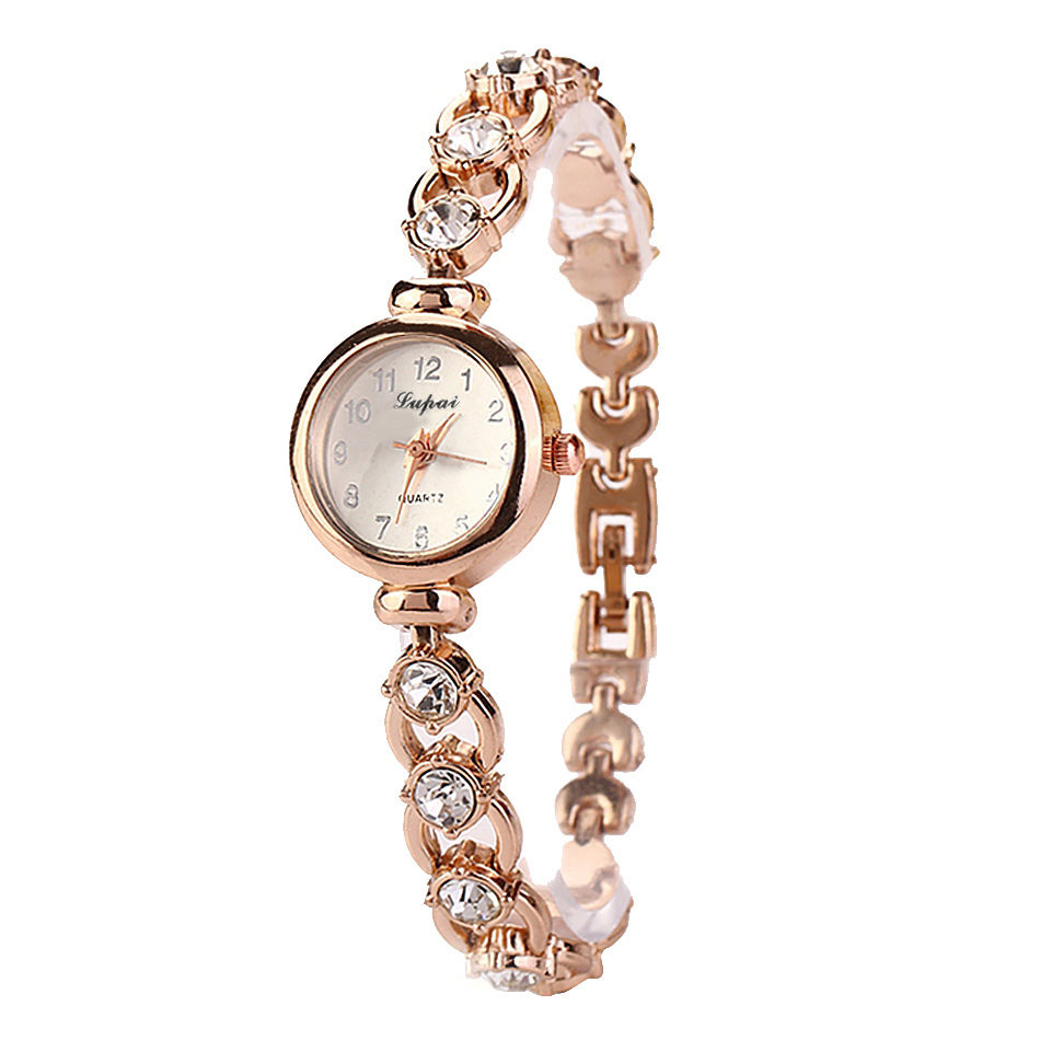 Women Watches 2024 Brands Stainless Steel Crystal Bracelet Wrist Watch Fa