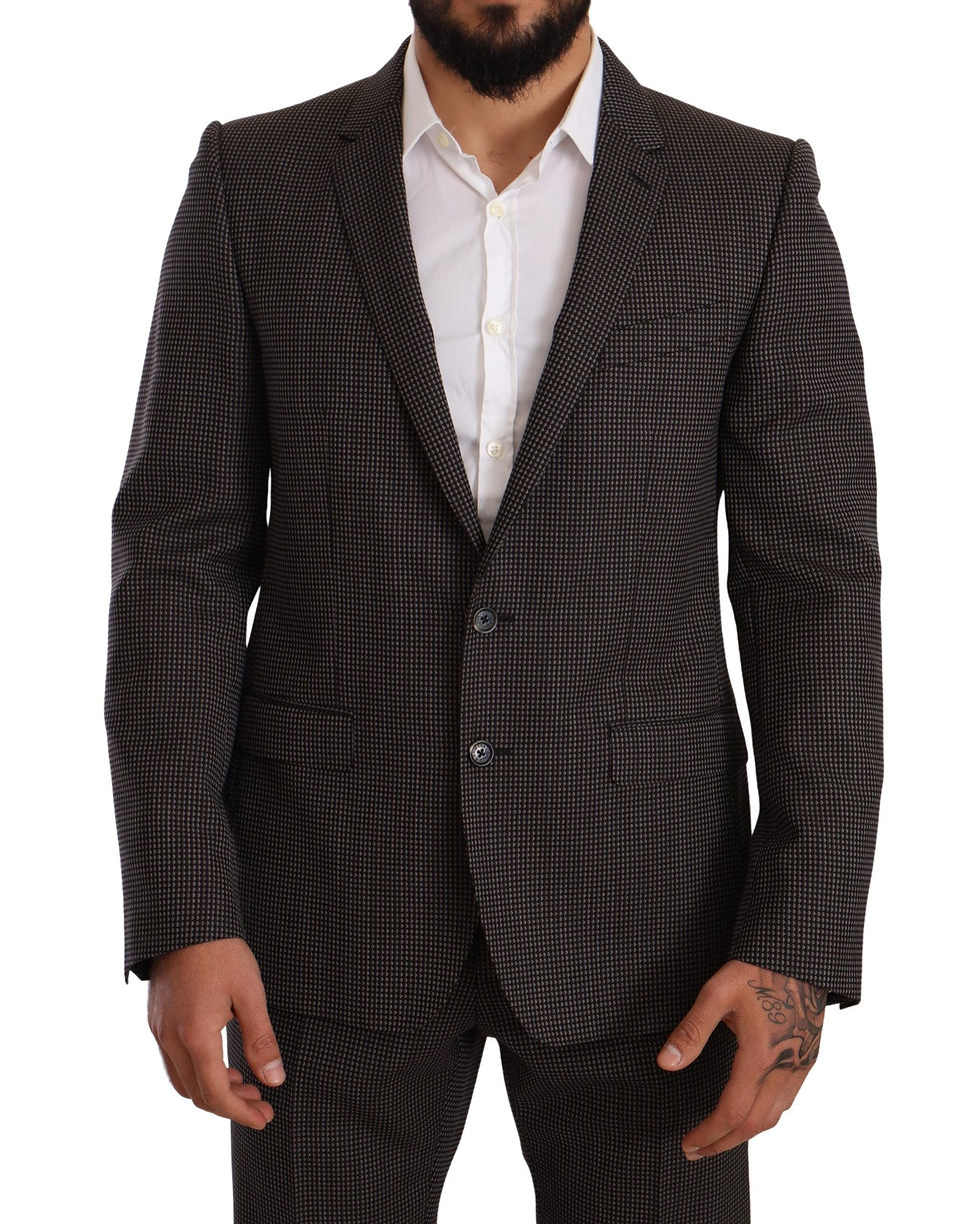 Thumbnail: Elegant Gray Martini Woolen Suit Set