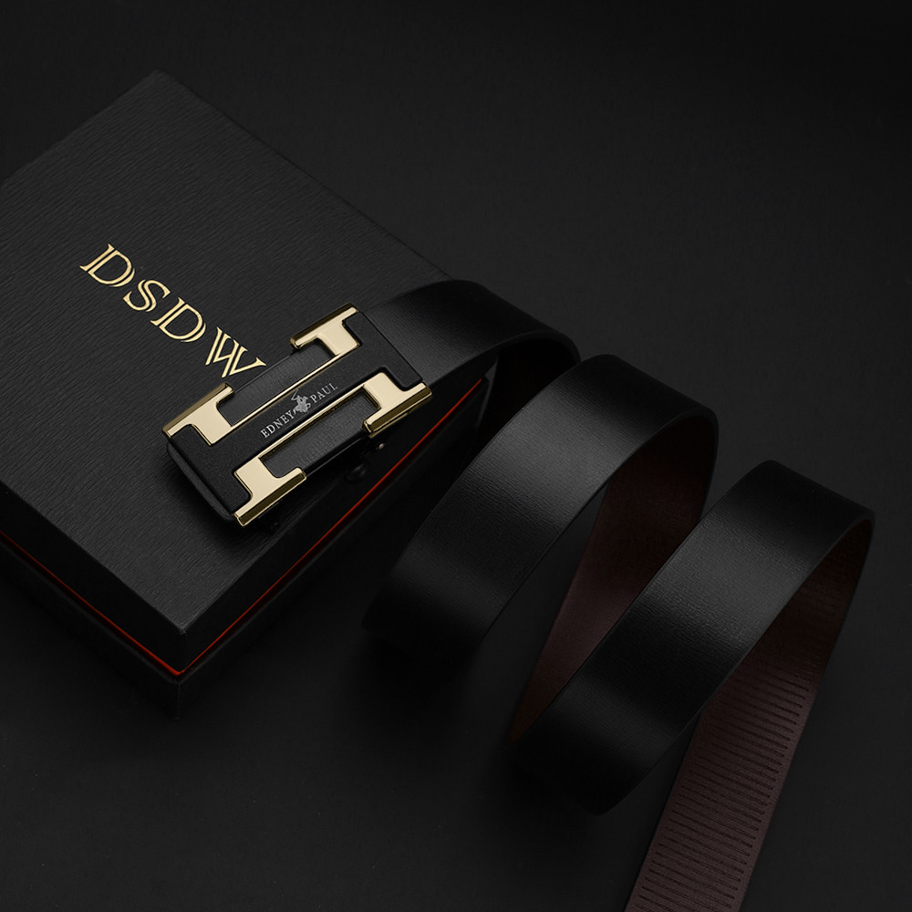 Stylish Men'S Leather Belt Belts For Daily Life, Leisure, Party, Festiva view 4