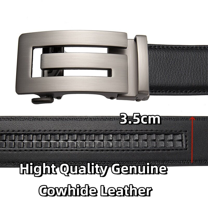 Belts Men Automatic Buckle Design Leather Belt For Me view 2