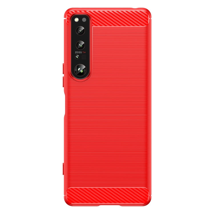 Thumbnail: Brushed Texture Carbon Fiber TPU Phone Case