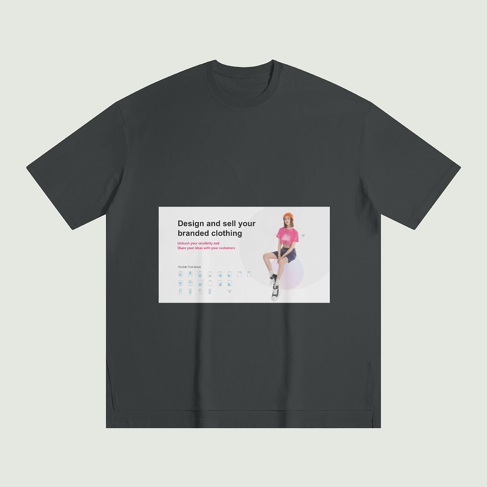 Thumbnail: 190G Unisex Slit Hem T-shirt