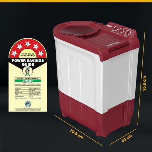 Thumbnail: Whirlpool 6.5 kg 5 Star Supreme Semi-Automatic Top Loading Washing Machine (ACE 