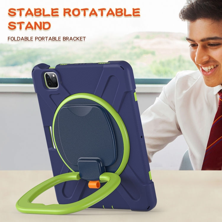 Thumbnail: Silicone Hybrid PC Tablet Case with Holder & Shoulder Strap