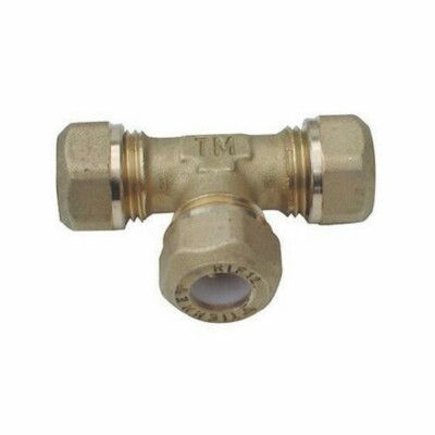 Thumbnail: RACCORDO A TEE T PER TUBO RAME 16X16X16 16 IMPIANTO IDRAULICO CASA MATERIALE 