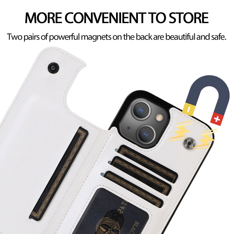 Thumbnail: Double Buckle Shockproof PU Protective Case with Card Slots & Holder