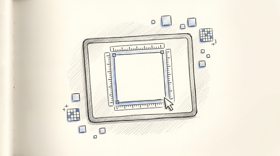 A digital canvas setup showing aspect ratio adjustment controls.