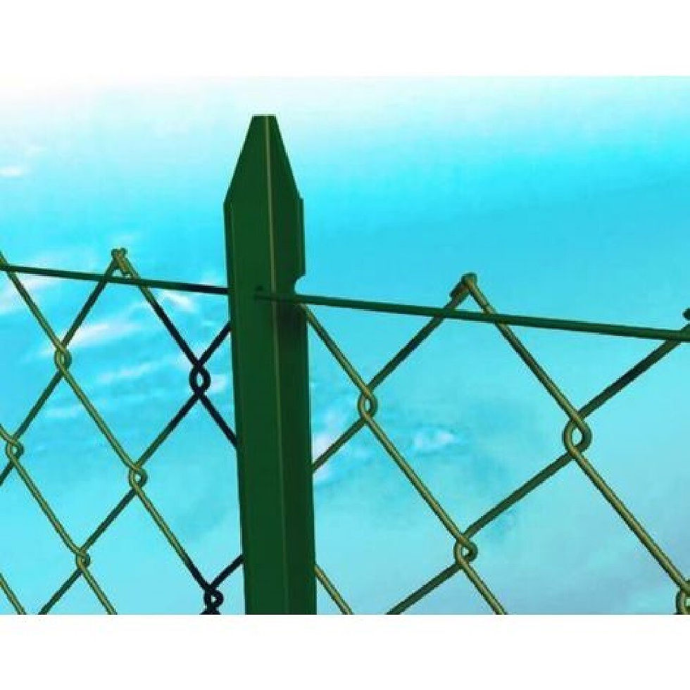 Thumbnail: PALETTO A T 30x30x3 IN FERRO PLASTIFICATO VERDE PALO X RECINZIONE VARIE ALTEZ...