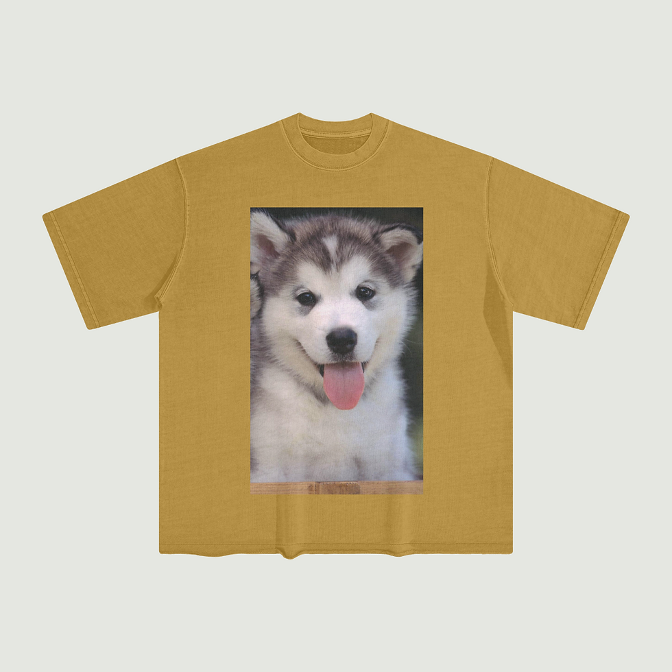 Thumbnail: 260G Unisex Washed Raw Edge T-shirt