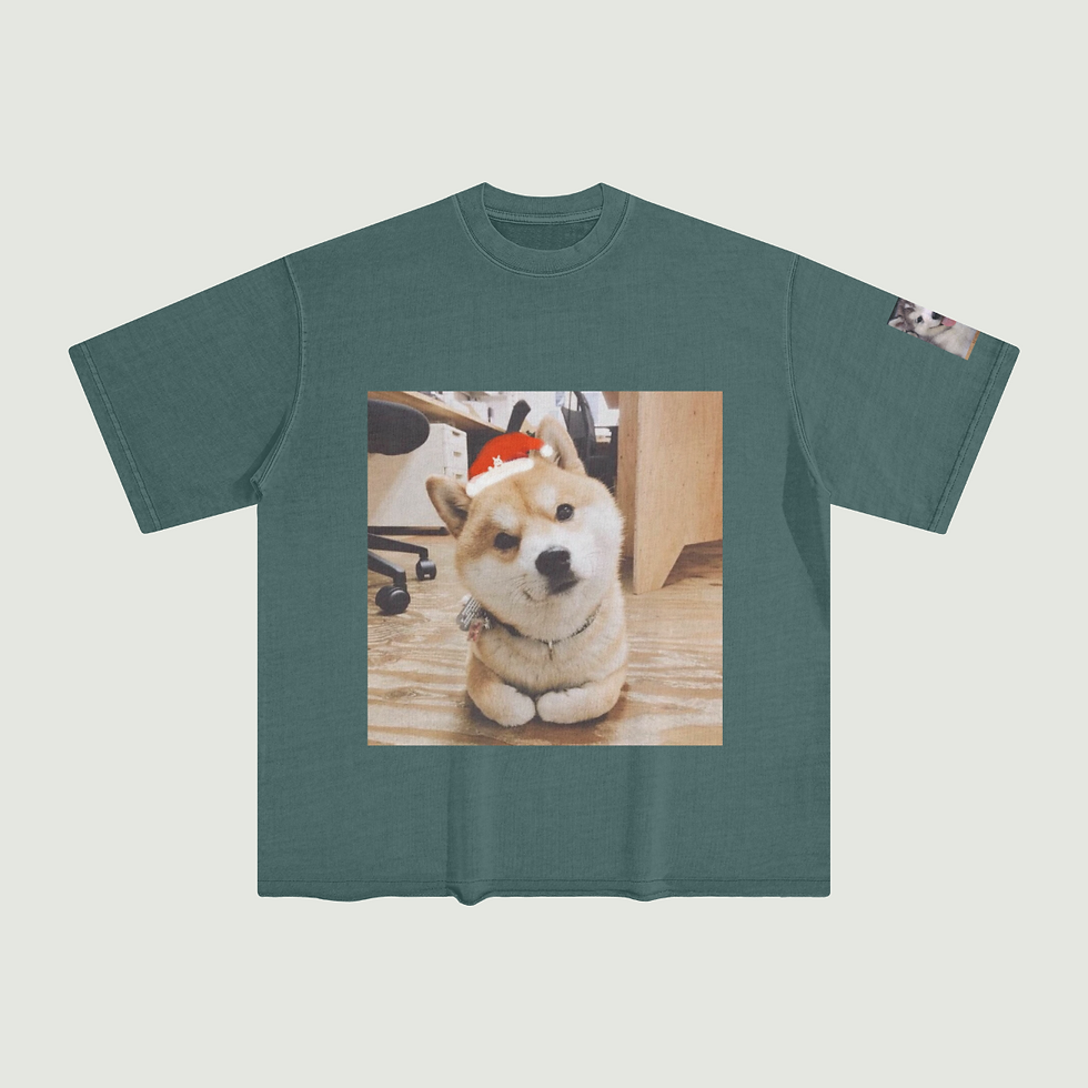 Thumbnail: 260G Unisex Washed Raw Edge T-shirt