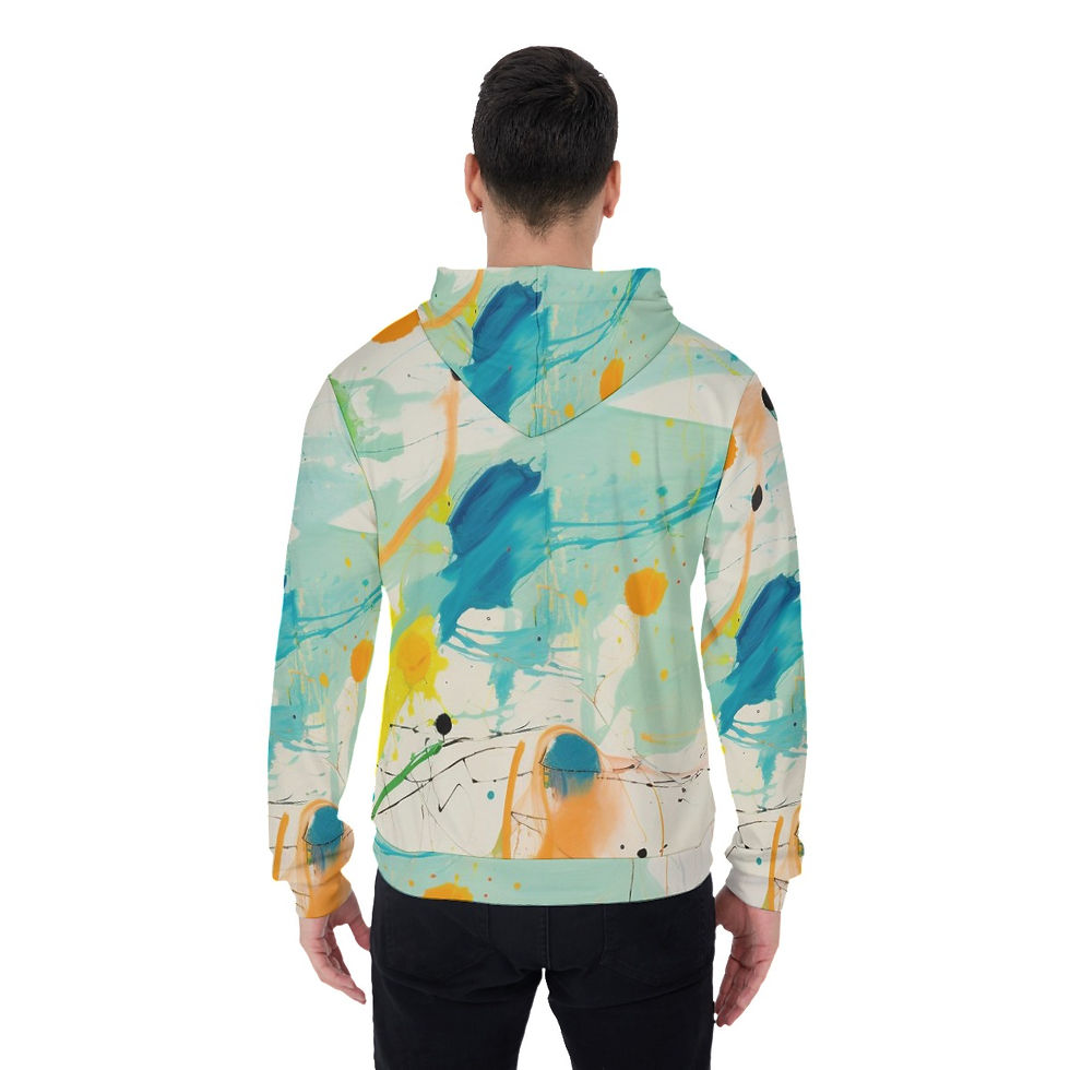 Thumbnail: All-Over Print Men's Thicken Pullover Hoodie