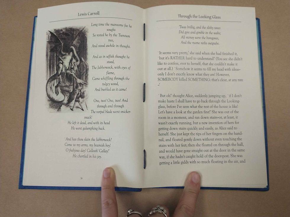 Thumbnail: Alice Through the Looking Glass - Handbound Classic Novel