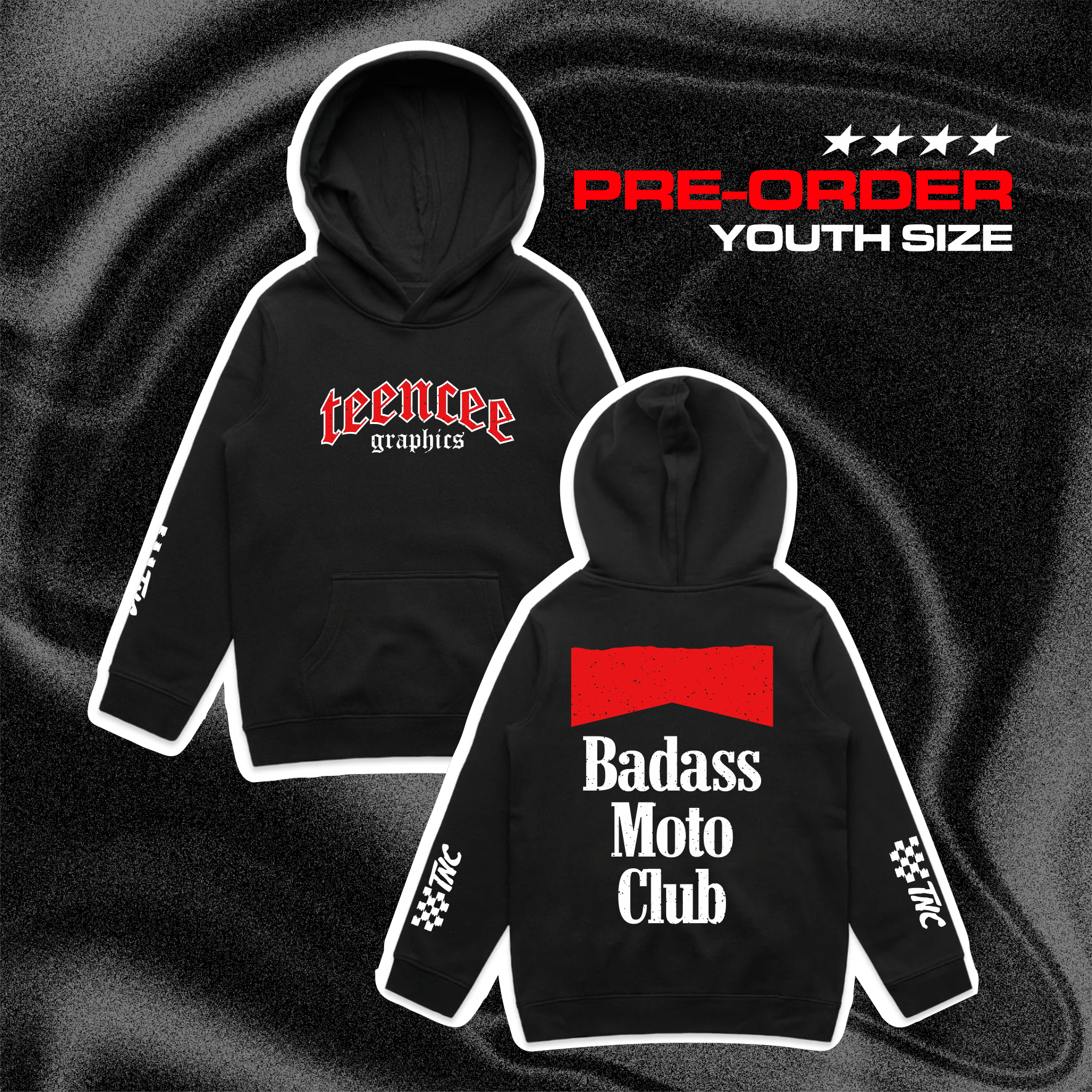 PRE-ORDER - "Badass Moto Club" Hoodie (Youth)