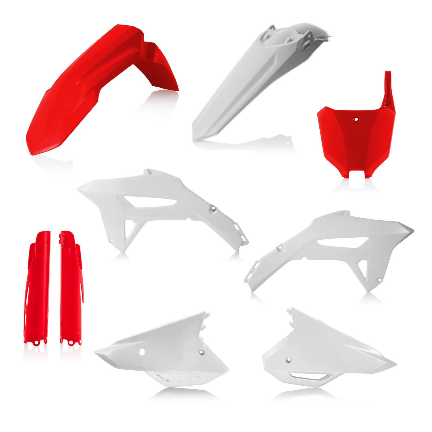 ACERBIS PLASTIC KIT HONDA CRF 250R 22-24 450R 21-24 RED/WHITE