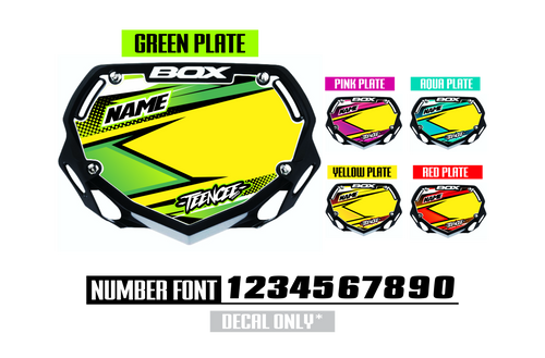 BMX Box Plate - Decal Only | Teencee Graphics