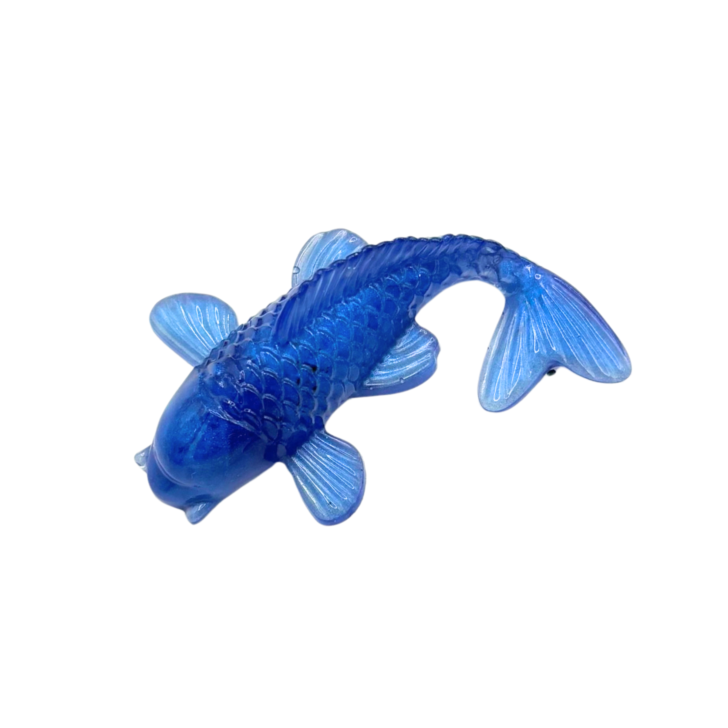 Koi in Cosmic Blue und Maja Blue als Schlüsselanhänger oder Magnet