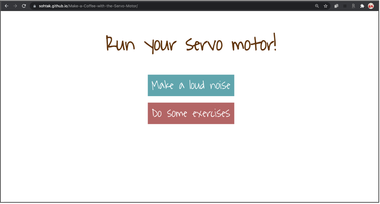 Make a Coffee with the Servo Motor - 1
