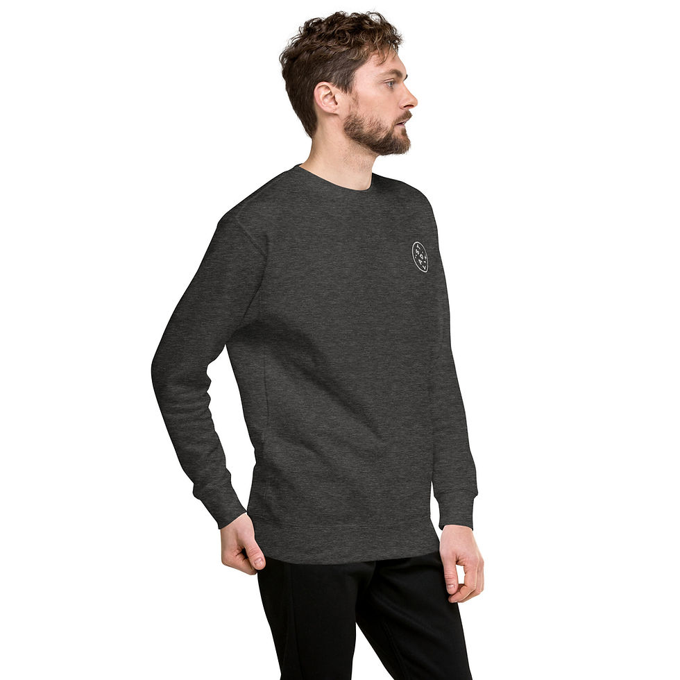 Thumbnail: Städlin Unisex Premium Sweatshirt logo bianco