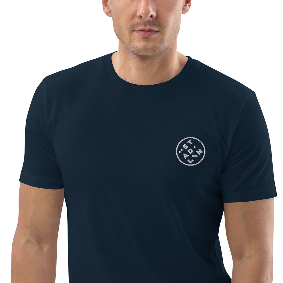 Miniatura: Städlin Unisex organic cotton t-shirt logo bianco