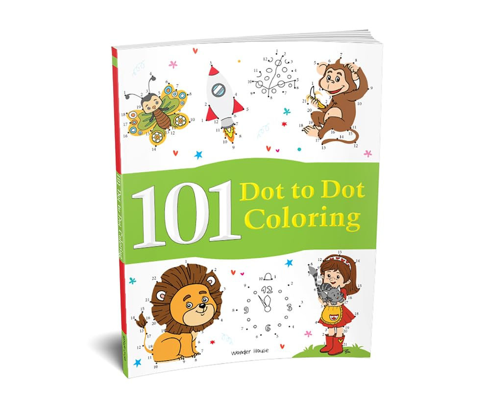 101 Dot to Dot Colouring