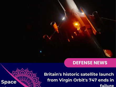 Britain's historic satellite launch from Virgin Orbit's 747 ends in failure