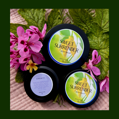 Sweet Surrender body balm in various sizes