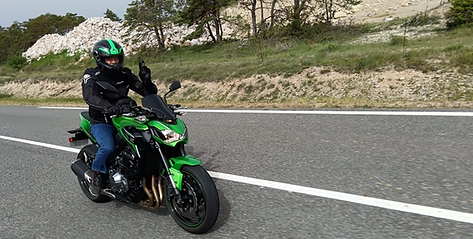Motogemax en route avec ma kawasaki z900