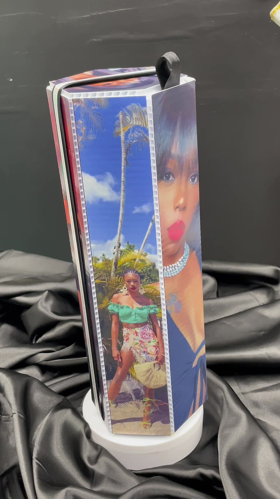 Thumbnail: HEXAGON WINE/CHAMPAGNE GIFT BOX TEMPLATE (template only)