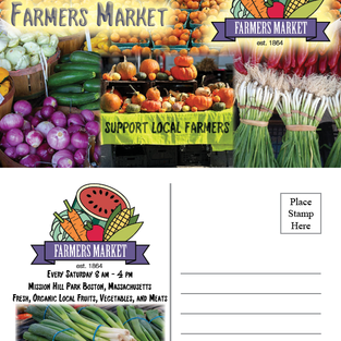 Farmer's Market Postcard