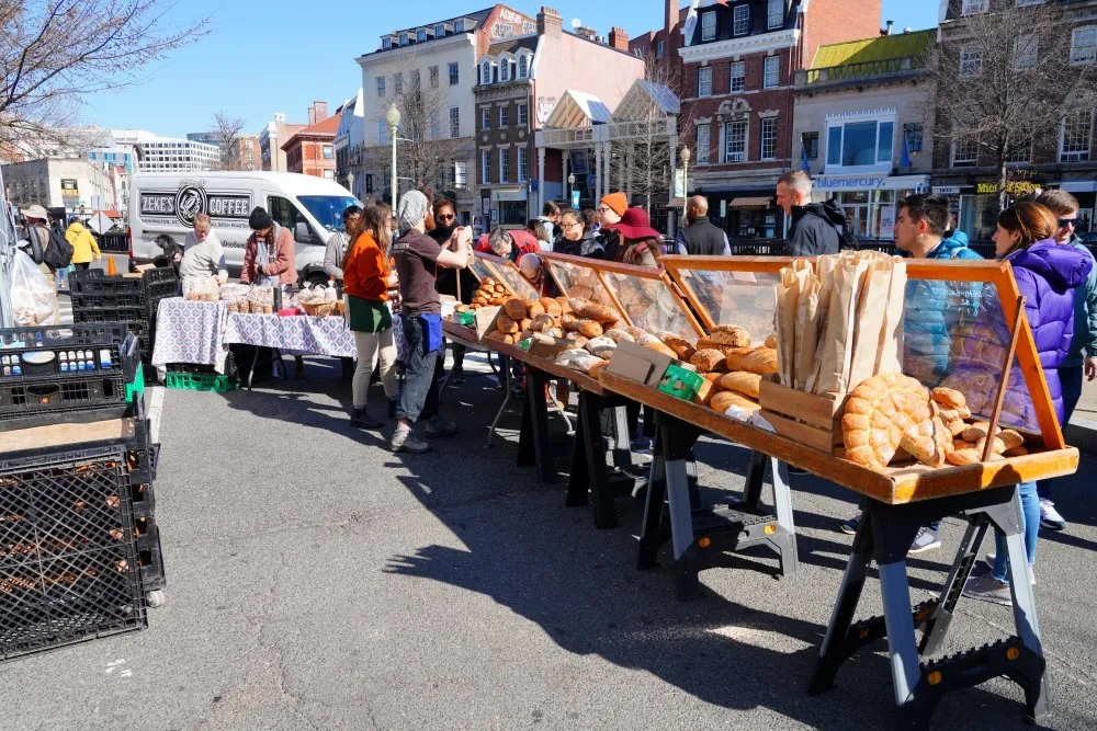 Farmer's market in Washington DC