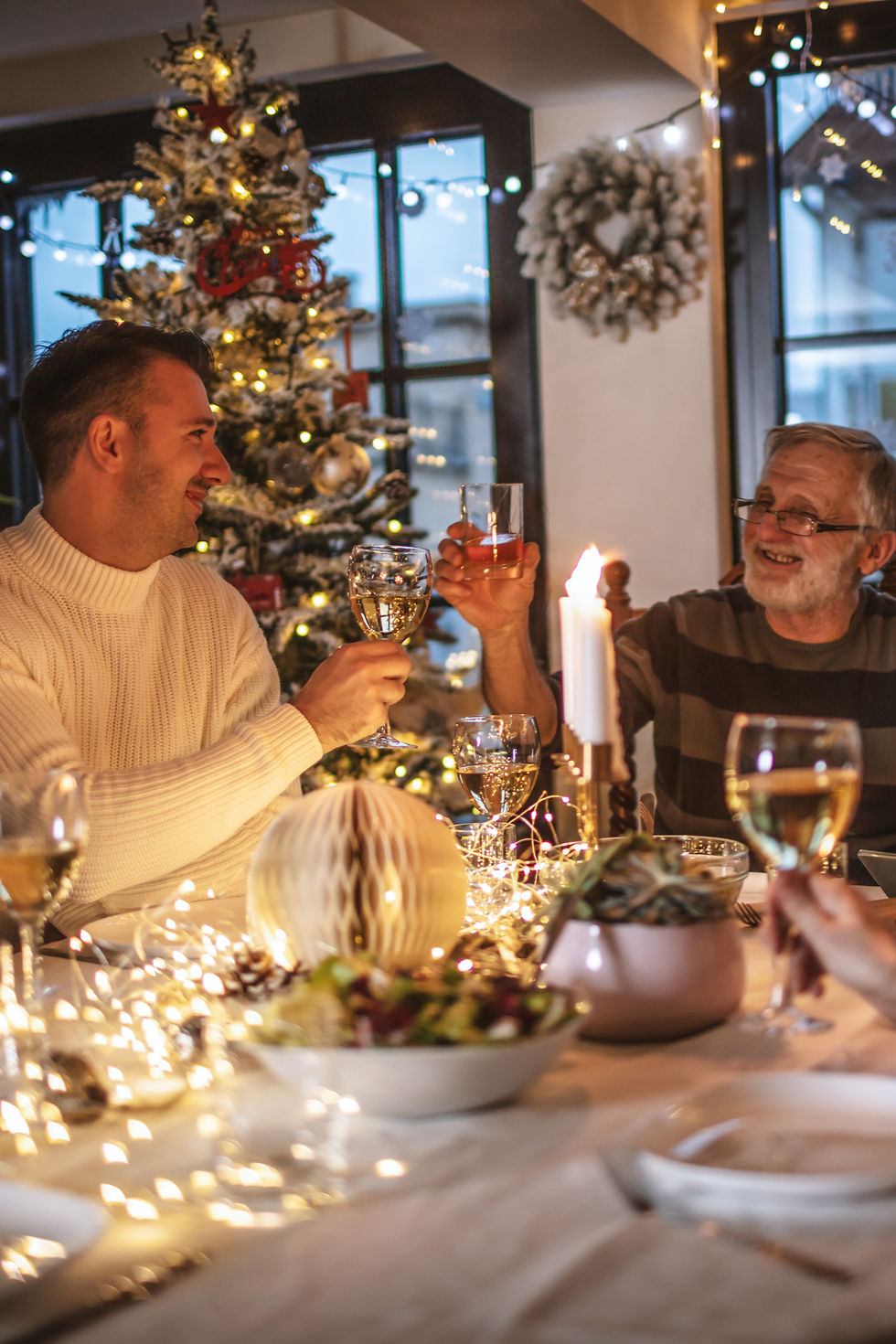 Intimate family dinner party