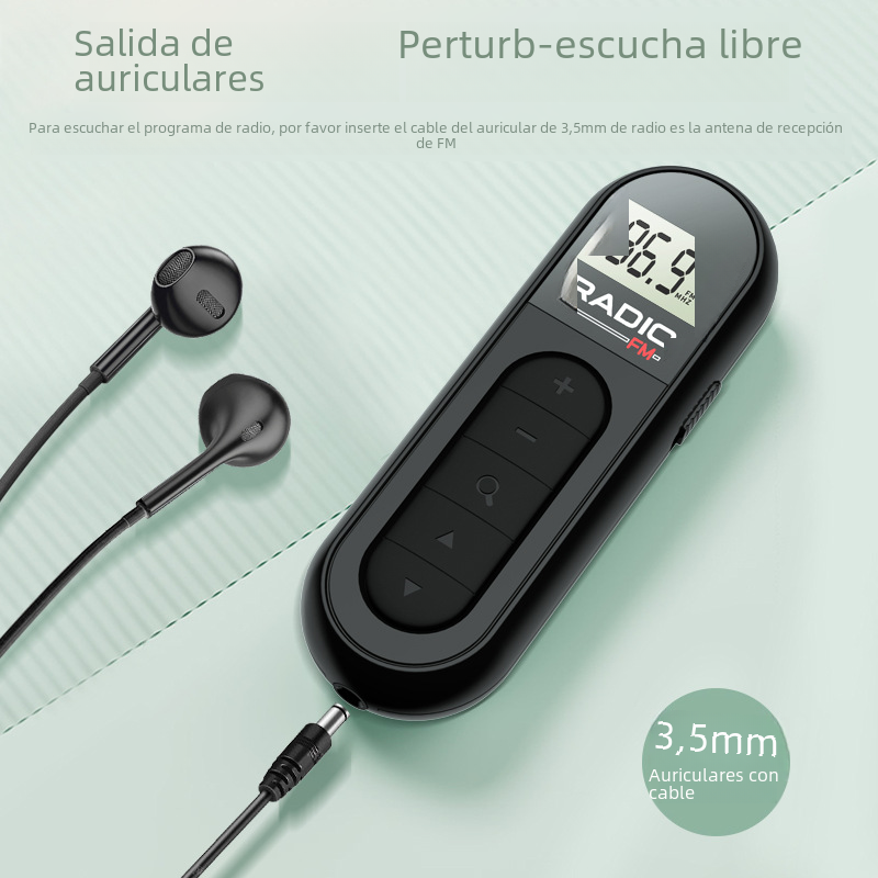 Thumbnail: 2023 New Mini FM Radio with Rechargeable Clip