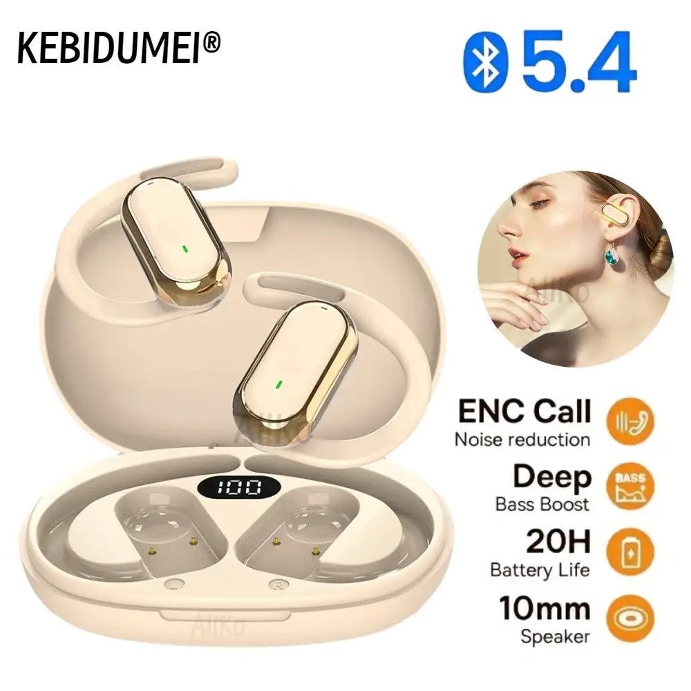 Wireless Bluetooth Earbuds with Charging Case – HD Stereo Sound & Touch Control