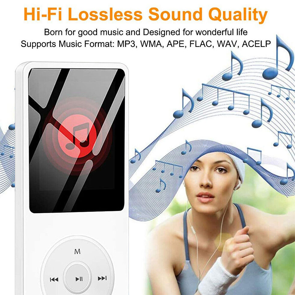Thumbnail: Mini Portable MP3 Player HiFi Music Walkman Bluetooth4.0 Support Two-Way Transmi