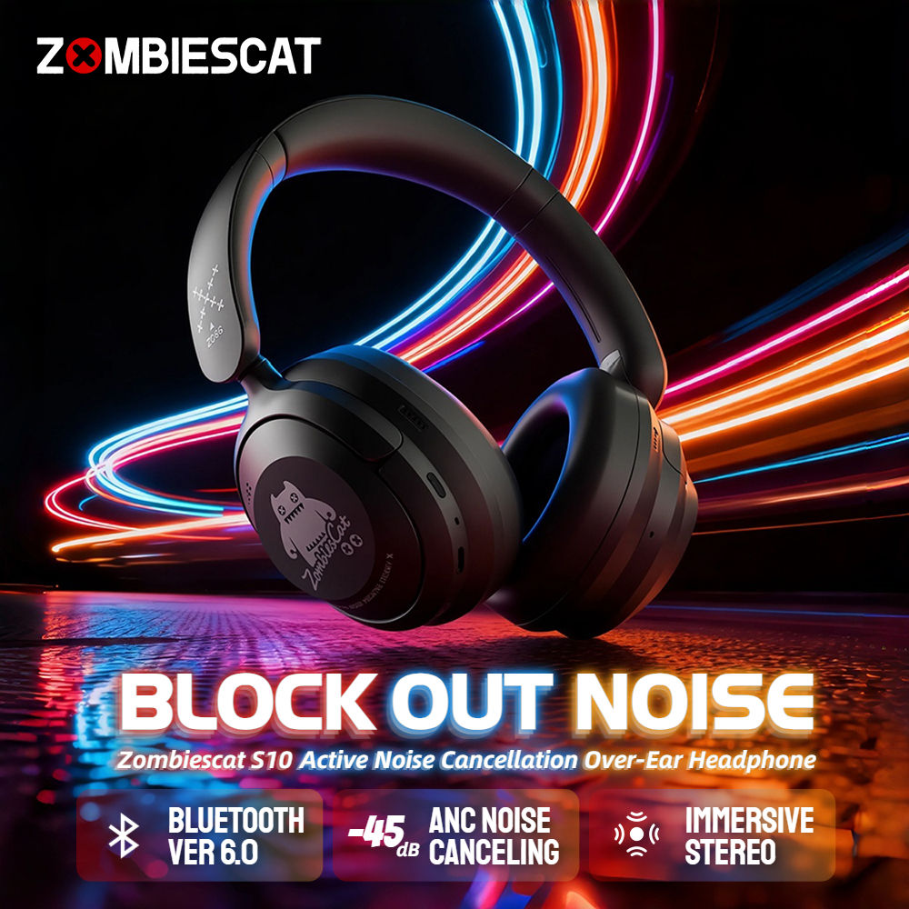 S10 ANC Wireless Bluetooth Earbuds – Active Noise Cancelling & Deep Bass