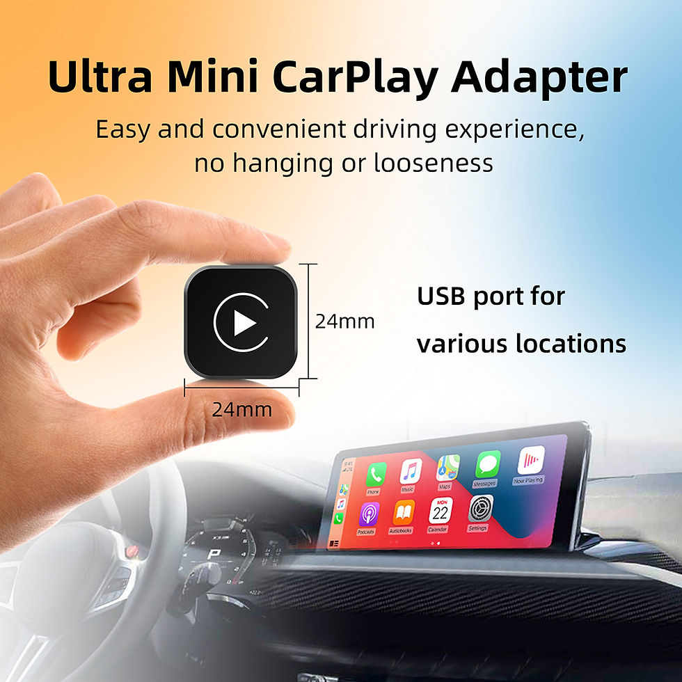 Thumbnail: 2-in-1 Wireless CarPlay & Android Auto Adapter – Plug & Play Smart Car Dongle