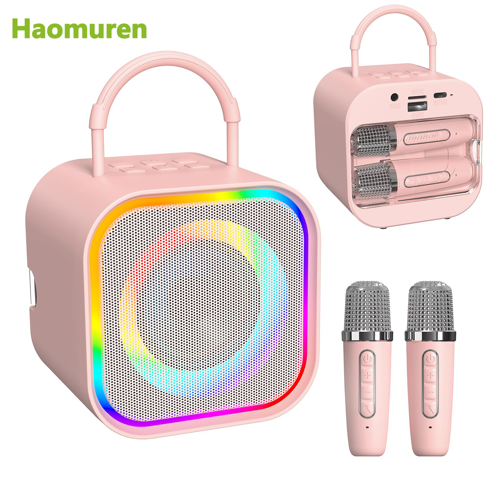 Portable Mini Karaoke Machine for Kids & Family – Wireless Bluetooth Speaker wit