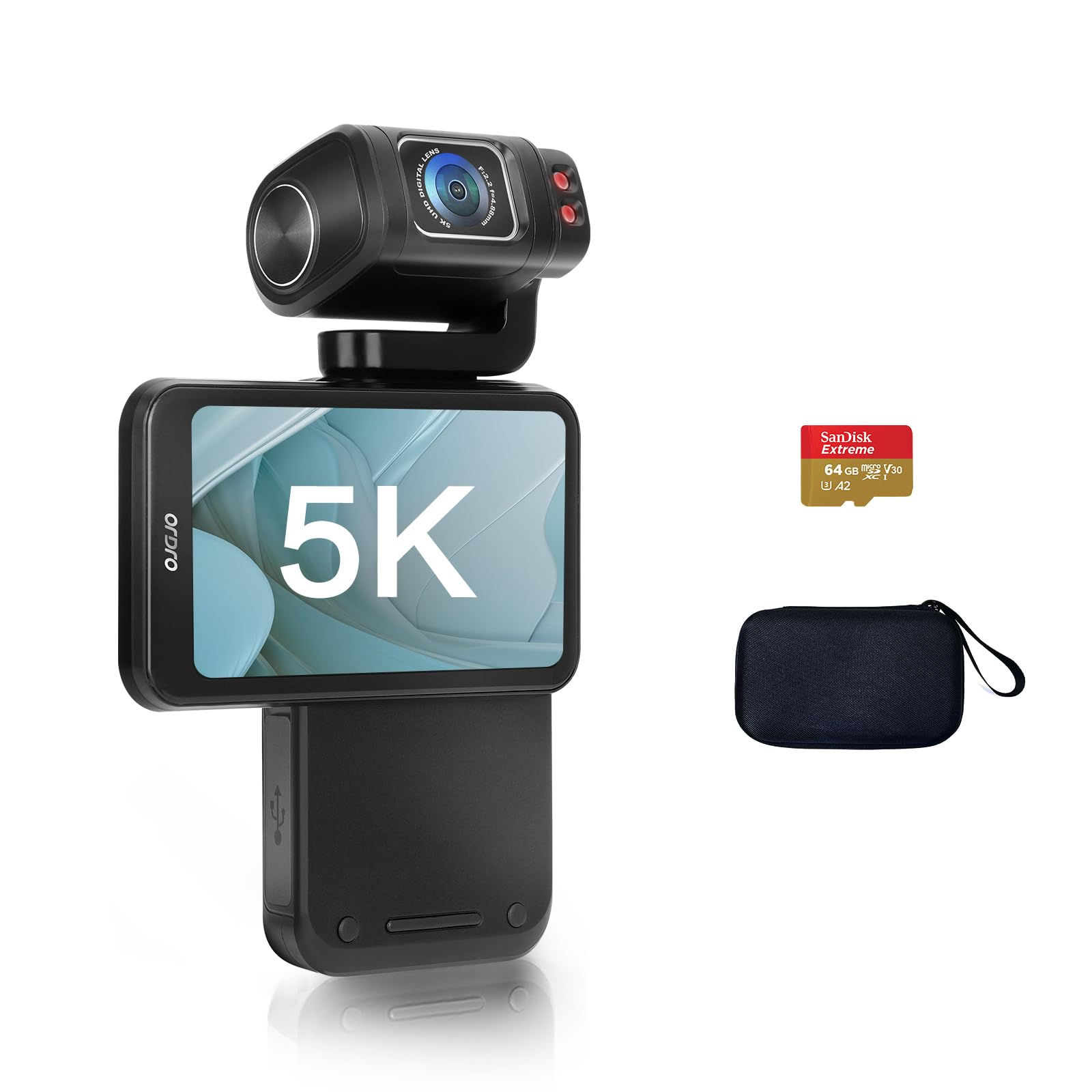 ORDRO M3 Pocket 5K Camera – Portable Vlogging Camera with Stabilisation