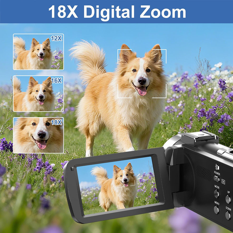 Thumbnail: 64MP 8K Ultra HD Digital Video Camera – Professional Vlogging Camcorder with Fli
