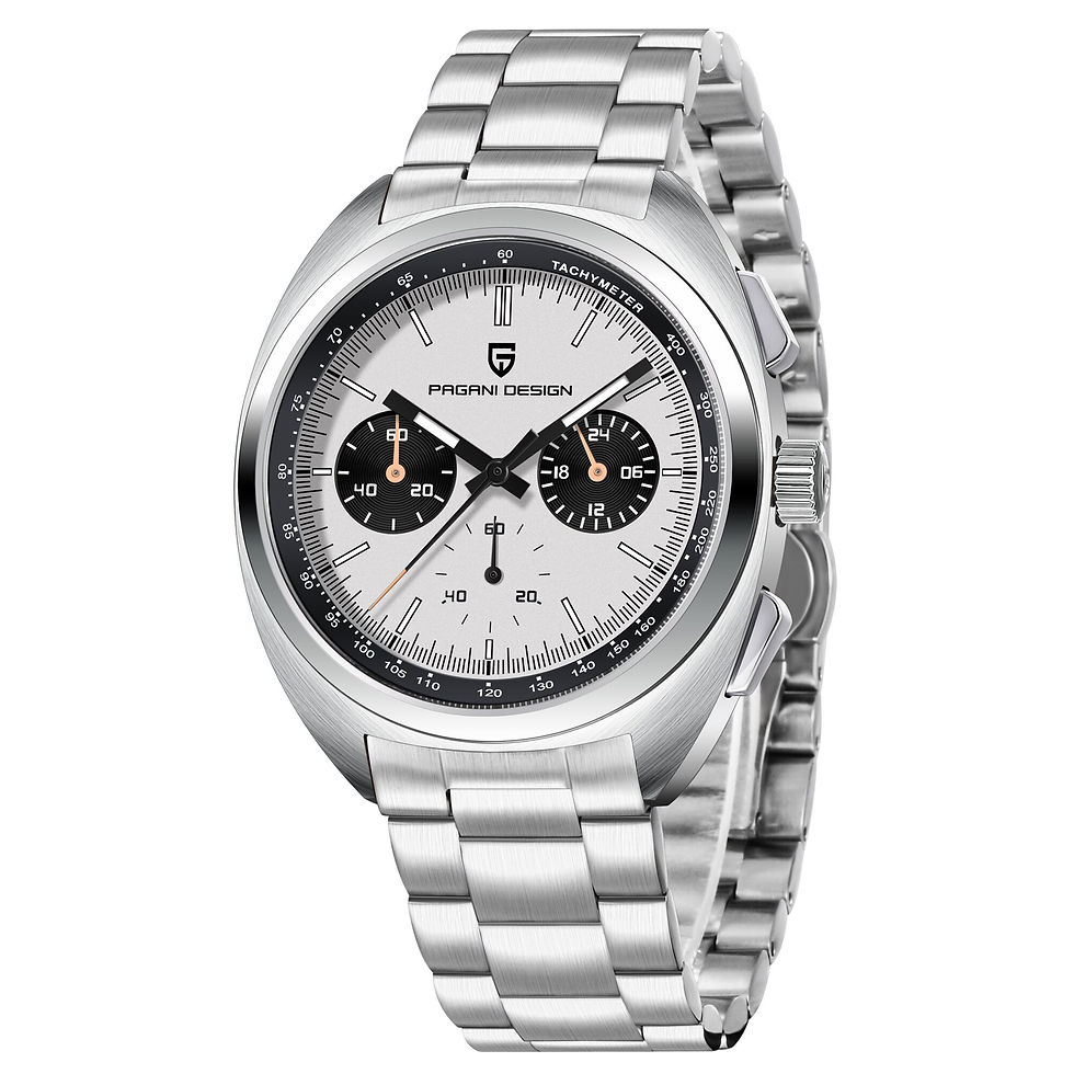 Thumbnail: Pagani Design Men's Luxury Stainless Steel Quartz Watch