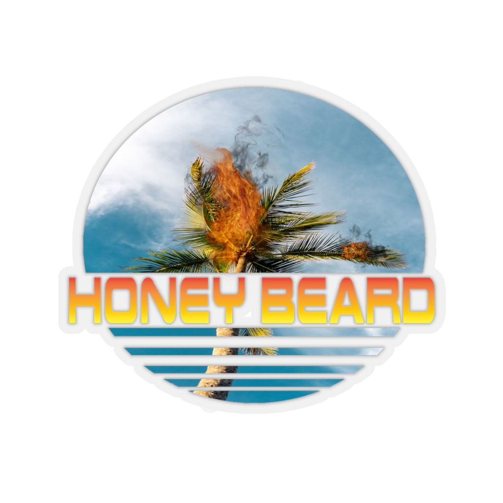 Thumbnail: Palm Tree on Fire - Kiss-Cut Stickers